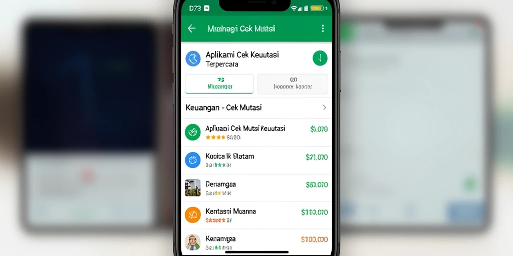 Tampilan antarmuka intuitif aplikasi Cek Mutasi D73.