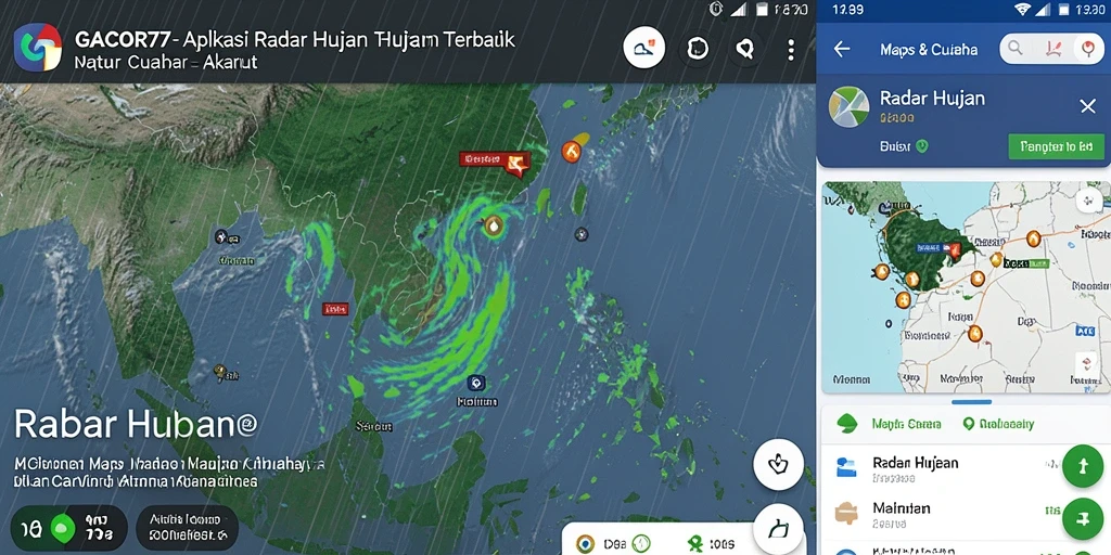 Antarmuka GACOR77 menampilkan radar hujan secara real-time.