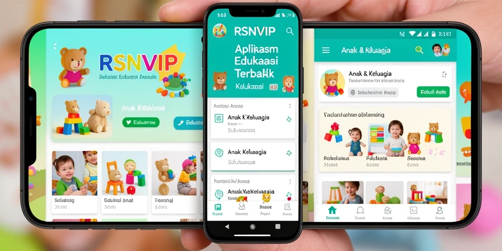 Tampilan antarmuka RSNVIP yang interaktif dan menarik untuk anak.