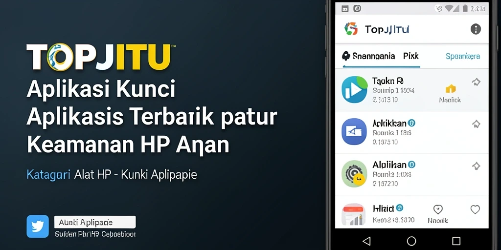 Tampilan antarmuka aplikasi TOPJITU yang sederhana dan intuitif.