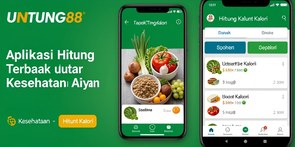 Tampilan antarmuka UNTUNG88 yang sederhana dan fungsional untuk menghitung kalori.